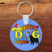 Schipperke Agility Geschenke Schlüsselanhänger (Vorderseite)