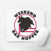 Schipperke-Agility-Wochenenden-Bar-Trichter Mousepad (Mit Mouse)