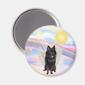 Schipperke Angel Magnet (Vorderseite/Rückseite)