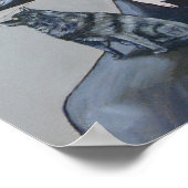 Schipperke Art Wall Poster (Ecke)