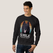 Schipperke Besitzer LÄCHELN Sweatshirt (Vorne ganz)