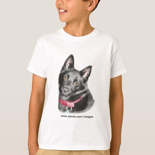 Schipperke-Bild T-Shirt (Vorderseite)