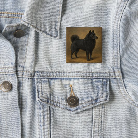Schipperke Button (Beispiel)