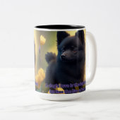 Schipperke Cup Zweifarbige Tasse (VorderseiteRechts)