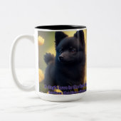 Schipperke Cup Zweifarbige Tasse (Links)