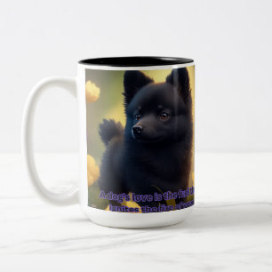 Schipperke Cup Zweifarbige Tasse
