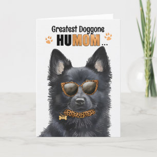 Schipperke Dog Best HuMOM Ever Mother Day Feiertagskarte