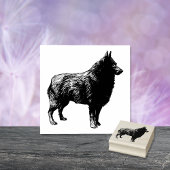 Schipperke Dog Breed Gummistempel