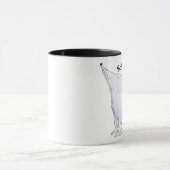 Schipperke Dog Cartoon Kaffeetee Tasse (Zentrum)