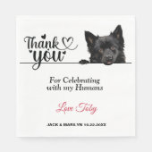 Schipperke Dog Paper Napkins Serviette (Vorderseite)