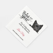 Schipperke Dog Paper Napkins Serviette (Ecke)