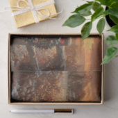 Schipperke Dog Rustikaler Winter Decoupage Seidenpapier (Geschenk)