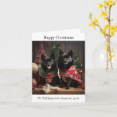 Schipperke Dogs Happy Christmas Card Karte (Gelbe Blume)