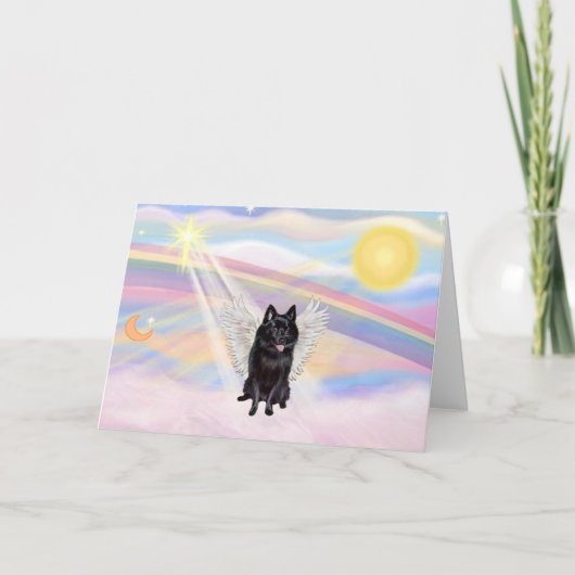 Schipperke Engel Karte (Vorderseite)