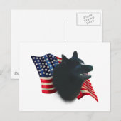 Schipperke Flag Postkarte (Vorne/Hinten)