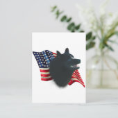 Schipperke Flag Postkarte (Stehend Vorderseite)
