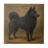 Schipperke Fliese (Vorderseite)