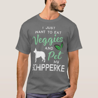 Schipperke Funny Vegan Dog Lover Eigentümer Xmas B T-Shirt