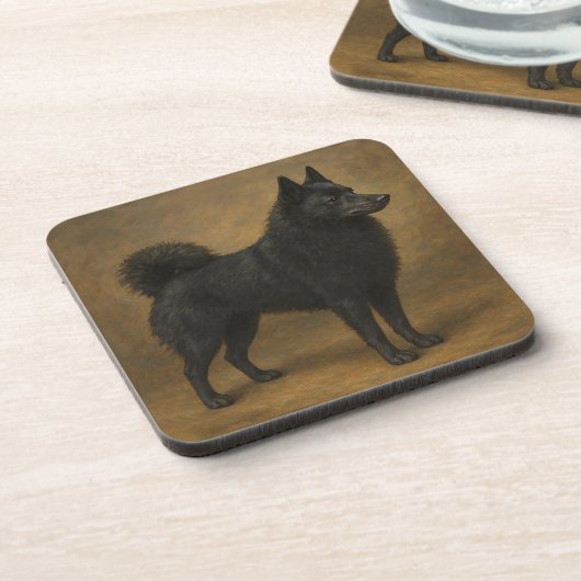 Schipperke Getränkeuntersetzer (Linke Seite)