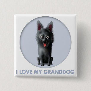 Schipperke Granddog Button