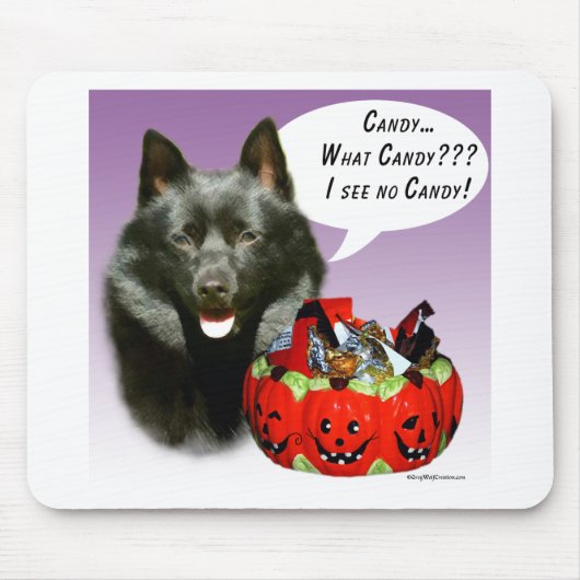 Schipperke Halloween Candy Mousepad (Vorne)