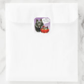 Schipperke Halloween Candy Runder Aufkleber (Tasche)