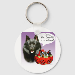 Schipperke Halloween Candy Schlüsselanhänger