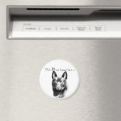 Schipperke Happy Face Magnet (In Situ (Geschirrspüler))