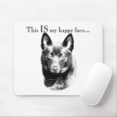 Schipperke Happy Face Mousepad (Mit Mouse)