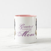 Schipperke-Herz-Mama Zweifarbige Tasse (Mittel)