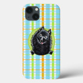 Schipperke Hübsch Kariert Case-Mate iPhone Hülle (Rückseite)