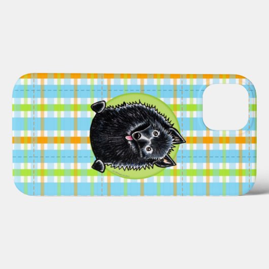 Schipperke Hübsch Kariert Case-Mate iPhone Hülle (Rückseite (Horizontal))