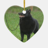 Schipperke-Hund Keramikornament (Vorne)