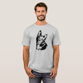 Schipperke-Hundebild T-Shirt (Vorne ganz)