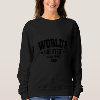 Schipperke-Hundefrau für Mama Hunderasse Sweatshirt