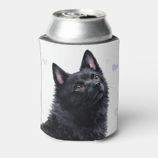 Schipperke-Hunderasse Kuschelig mit Herzen Dosenkühler