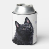 Schipperke-Hunderasse mit Herzen Dosenkühler (Kanne Vorderseite)