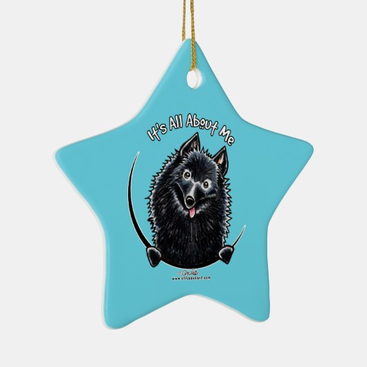 Schipperke IAAM Keramik Ornament (Rechts)