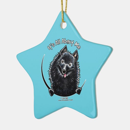 Schipperke IAAM Keramik Ornament (Links)
