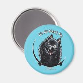 Schipperke IAAM Magnet (Vorderseite/Rückseite)
