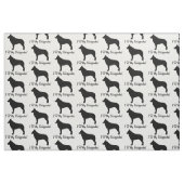 Schipperke in der Silhouette Stoff (Fat Quarter (45,7 x 55,9 cm))