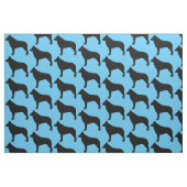 Schipperke in der Silhouette Stoff (Fat Quarter (45,7 x 55,9 cm))