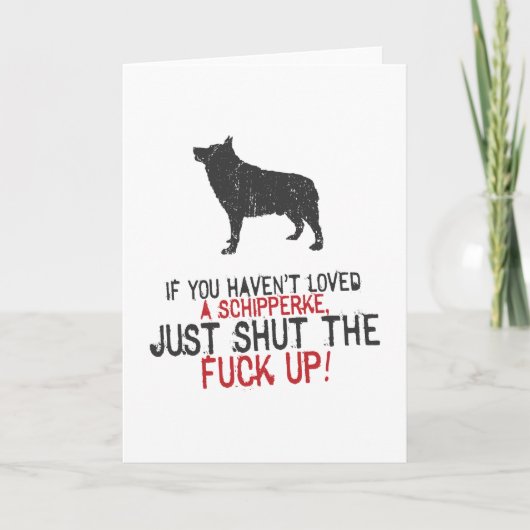 Schipperke Karte (Vorderseite)