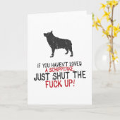 Schipperke Karte (Gelbe Blume)