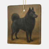 Schipperke Keramikornament (Links)