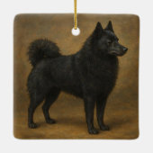 Schipperke Keramikornament (Rückseite)