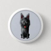 Schipperke-Knopf Button (Vorderseite)