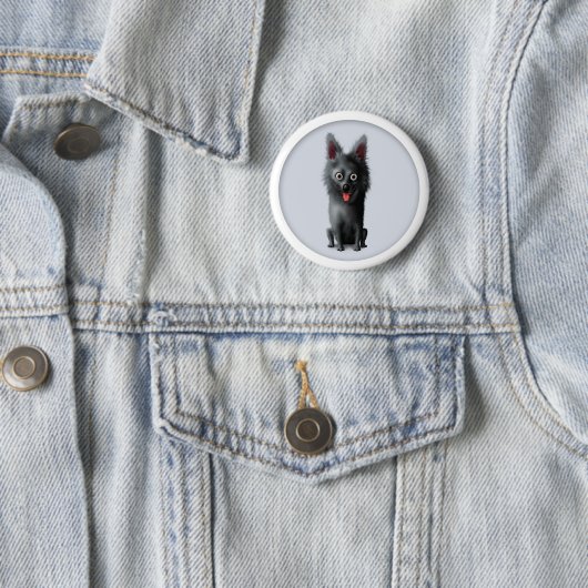 Schipperke-Knopf Button (Beispiel)