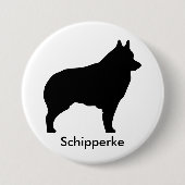 Schipperke-Knopf Button (Vorderseite)