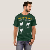 Schipperke-Leitfaden für das Training des Hundes-G T-Shirt (Vorne ganz)